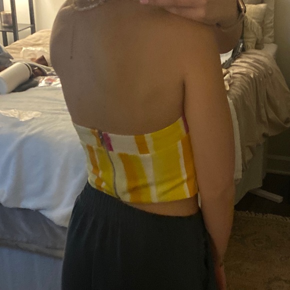 Peppermayo Refreshments Bustier Top - Sunset Stripe - Picture 3 of 5